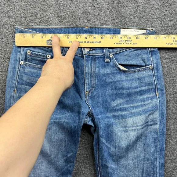 Rag & Bone Jeans Women 28 Blue The Dre Slim Boyfriend Bradford W1590K880 - Picture 6 of 16